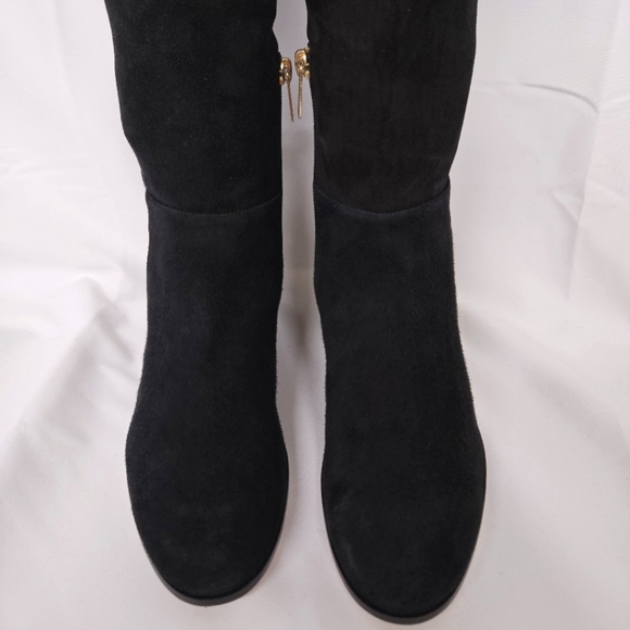 Jimmy Choo London Myren Over The Knee Boots In Black Stretch Suede Sz 6.5 / 36.5 - Picture 10 of 14